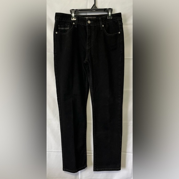Levi’s Jeans Silver Tab Size 10/8C Mid Rise Skinny Black Denim - Picture 1 of 14